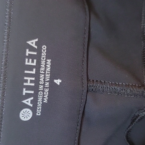 ATHLETA TROUSERS Stellar Size 4 Bkack - Picture 12 of 16